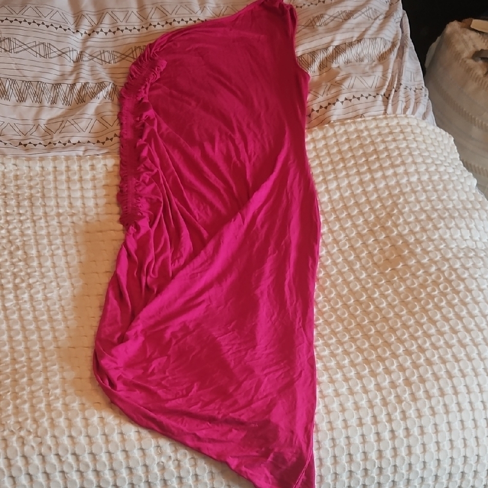 a new day Fuchsia Rusched Dress Large